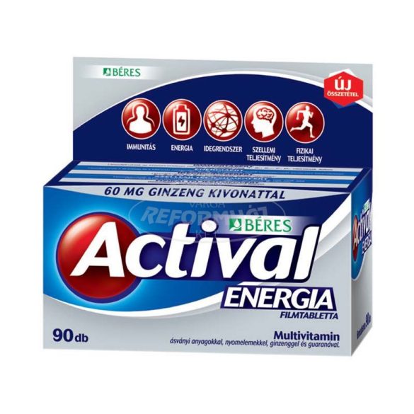 Béres Actival Energia ginzeng+guarana filmtabletta 90x