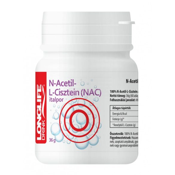 LongLife N-Acetil-Cisztein italpor 36g