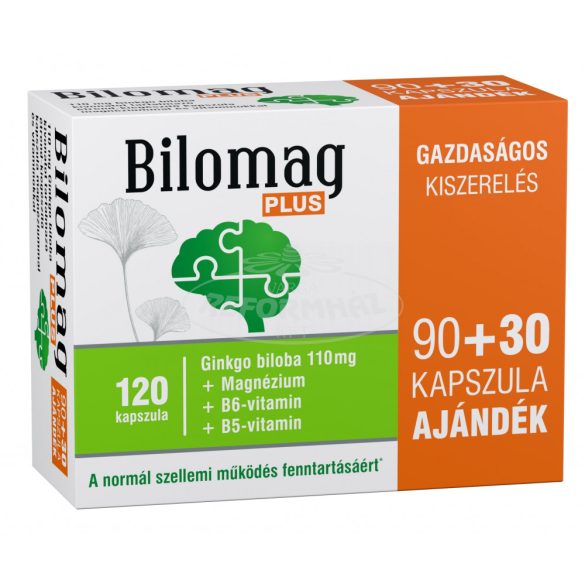 Bilomag Plus 110mg Ginkgo biloba étrend-kieg.kapszula 120x