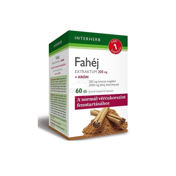 Interherb Napi 1 Fahéj Extraktum 200mg kapszula 60x