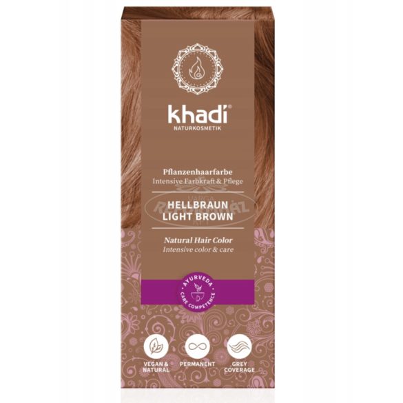 Khadi bio hajfesték por világosbarna 100g