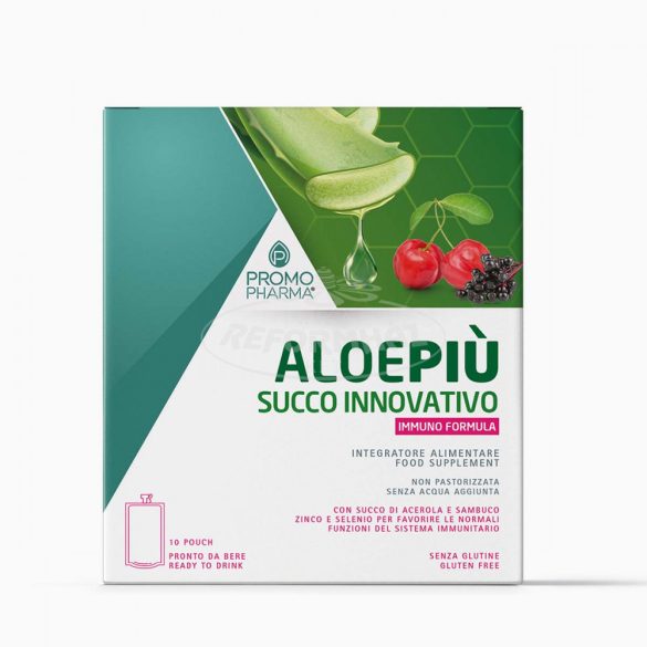 PromoPharma AloePiú Immunerősítő acerola,bodza 10x50ml 10x