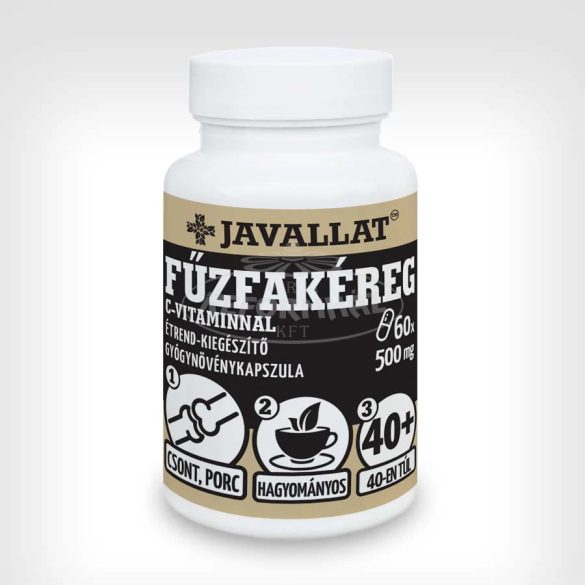 Javallat fűzfakéreg C-vitaminnal kapszula 60x