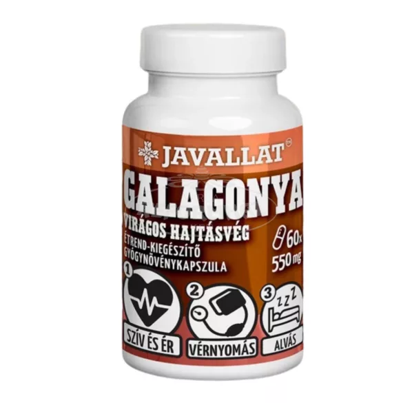 Javallat galagonya virágos hajtásvég kapszula 60x
