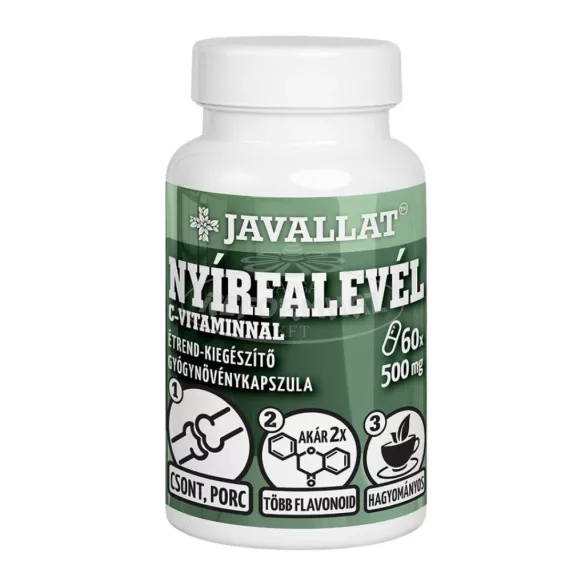 Javallat nyírfalevél C-vitaminnal kapszula 60x