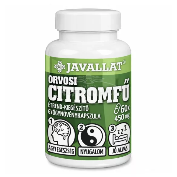 Javallat orvosi citromfű levél kapszula 60x