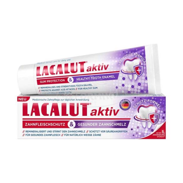 Lacalut aktív fogkrém a fogíny és fogzománc védelmére 75ml