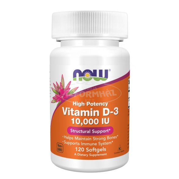 Now D3 Vitamin 10,000 IU tabletta 120x