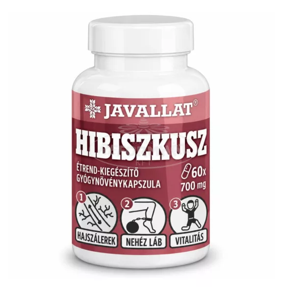 Javallat hibiszkuszvirág csészelevél kapszula 60x