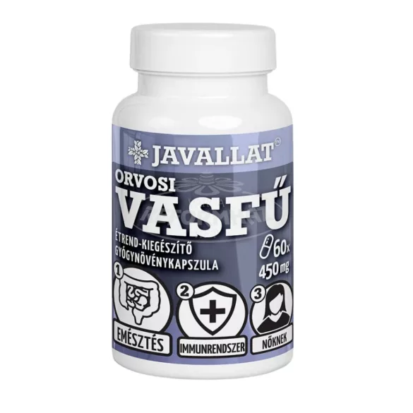 Javallat orvosi vasfű herba kapszula 60x