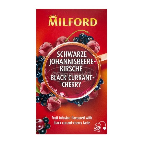 Milford Feketeribizli-cseresznye ízű gyümölcstea 20x2,5 20x
