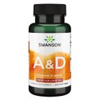 Swanson A&D vitamin kapszula halolajból 1500mcg+400NE 250x