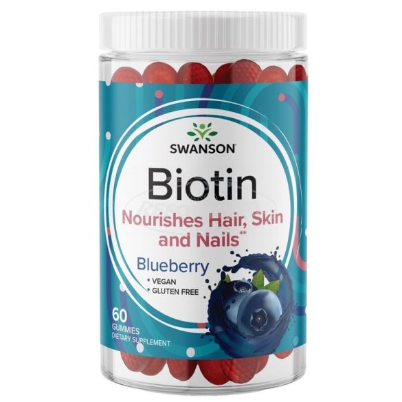 Swanson biotin áfonyás gumivitamin 5000mcg 60x