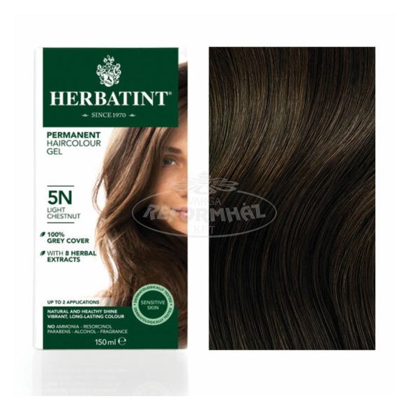 Herbatint 5N világos gesztenye hajfesték 150ml