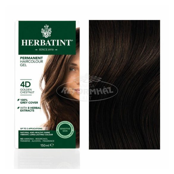 Herbatint 4D arany gesztenye hajfesték 150ml