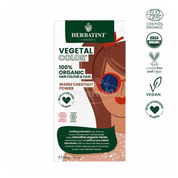 Herbatint Vegetal Color warm chestnut 2x50g 100g
