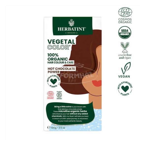 Herbatint Vegetal Color Hot Chocolate 2x50g 100g