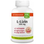 Interherb XXL L-lizin 500mg+C vitamin kapszula 90x