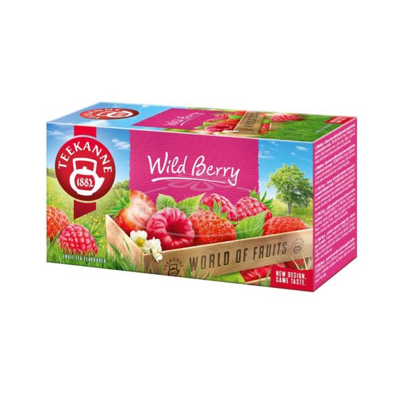 Teekanne gyümölcstea wild berry málna-eper 20x