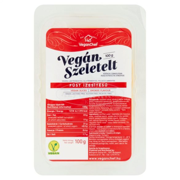 Veganchef vegán szeletelt füst ízesítésű 100g