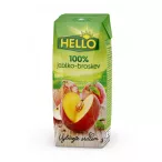   Hello alma őszibarack 100% gyümölcslé szívószálas 250ml