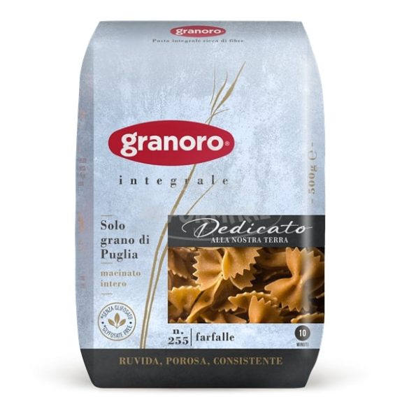 Granoro tk. tészta farfalle dedicato integrali 500g