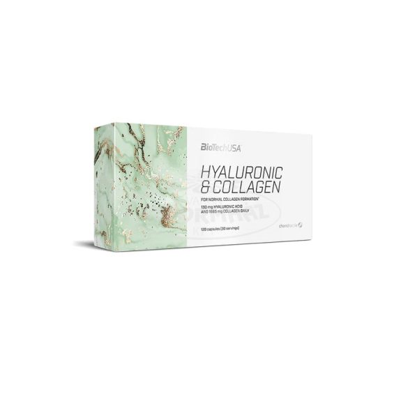 Biotech Usa Hyaluronic és Collagen kapszula 120x