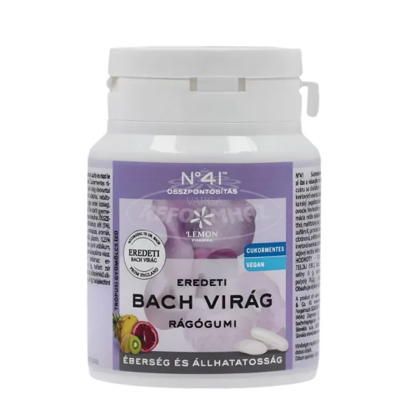 Bach Virágterápiás rágógumi összpontosítás 60g