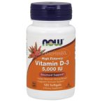 Now D3 vitamin 5000IU lágyzselatin kapszula 120x