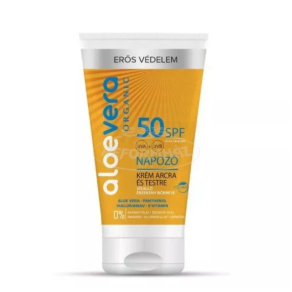 Alveola eredeti aloe vera SPF50 napozókrém arc/test 150ml