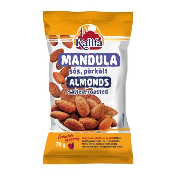 Kalifa mandula sós,pörkölt 70g