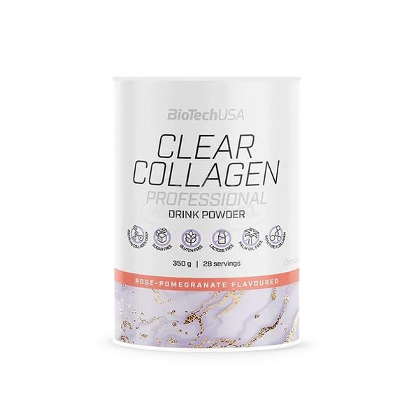 Biotech Usa clear collagen rózsa-gránátalma italpor 350g