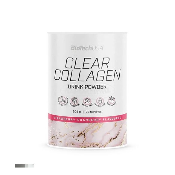 Biotech Usa clear collagen eper-vörösáfonya italpor 308g