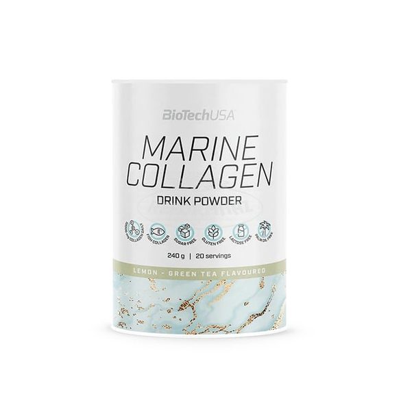 Biotech Usa marine collagen zöld tea-citrom 240g