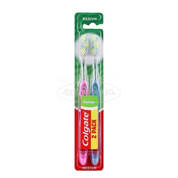 Colgate fogkefe twister medium duo 2db