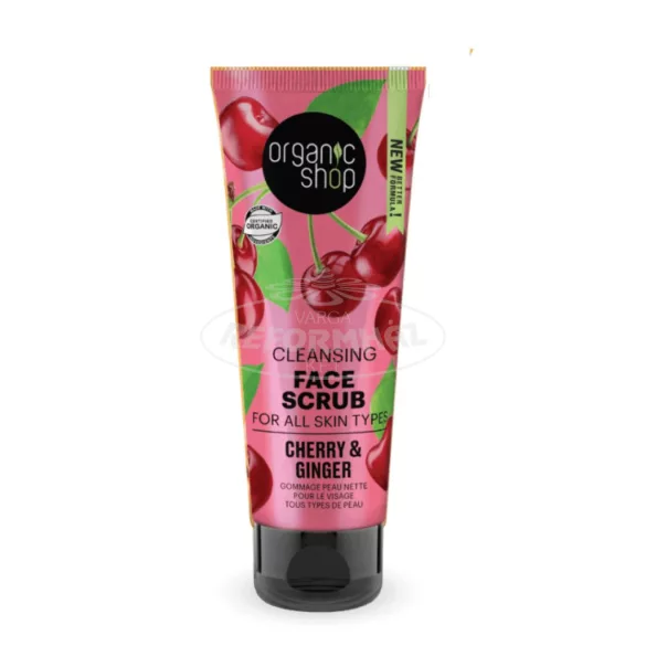 Organic Shop arcradír tisztító cseresznye+gyömbér 75ml