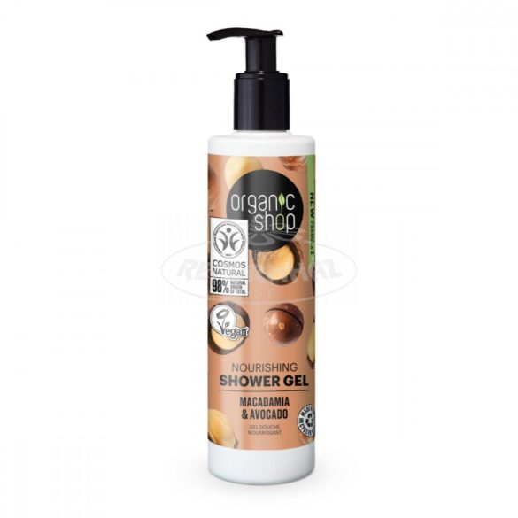 Organic Shop tusfürdő wellness makadámdió+avokádó 280ml