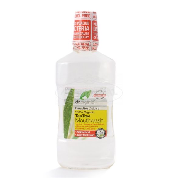 Dr.Organic szájvíz bio teafaolajjal 500ml