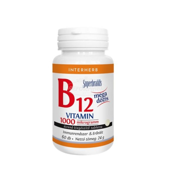 Interherb B12 vitamin 1000mcg/tabletta 60x