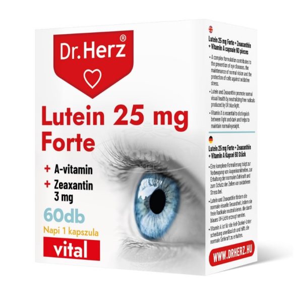 Dr Herz lutein forte kapszula 25mg 60x