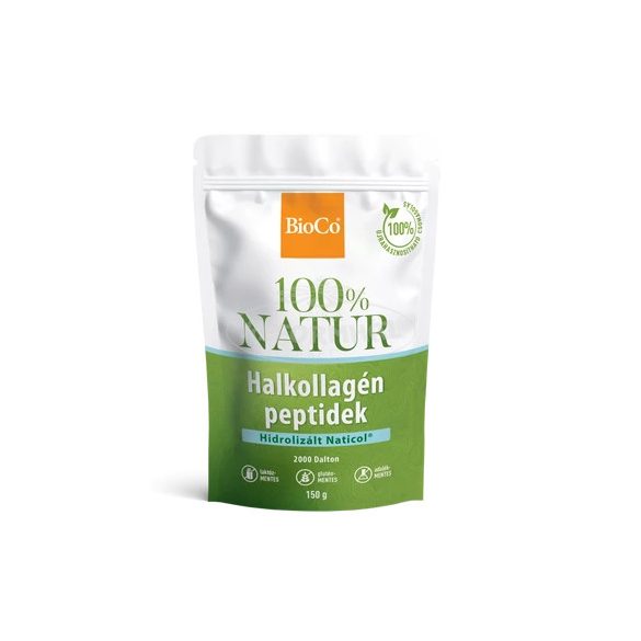 BioCo 100% Natur halkollagén peptid Naticol tasakos por 150g