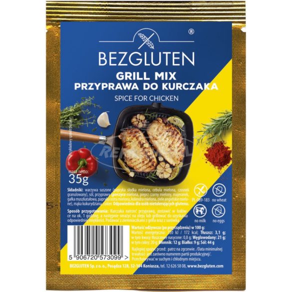 Bezgluten gluténmentes csirke fűszerkeverék 35g