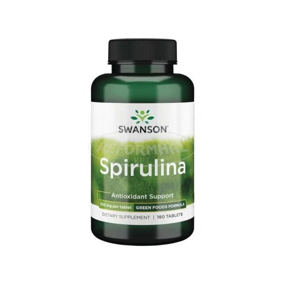 Swanson Spirulina mikroalga tabletta 500mg 180x
