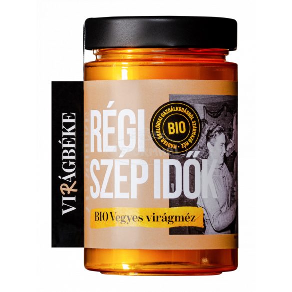 Virágbéke bio vegyes virágméz 'Régi szép idők' 450g