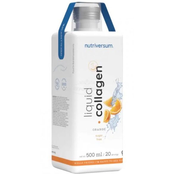 Nutriversum Flow liquid kollagén cukormentes narancs 500ml