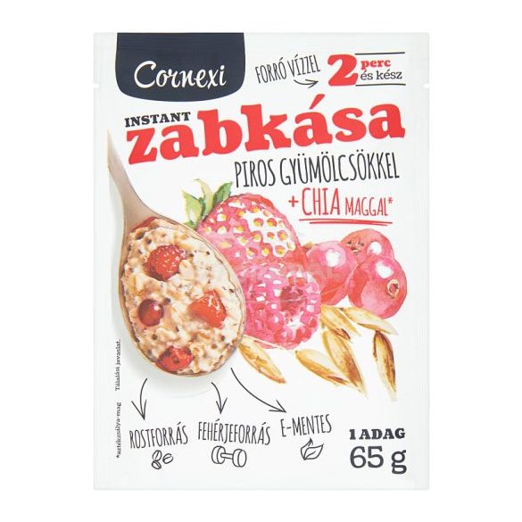 Cornexi zabkása piros gyümölcs+chia mag 55g