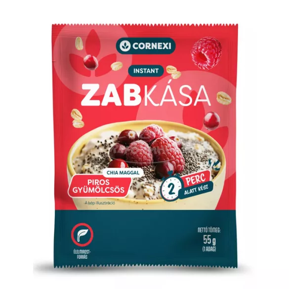 Cornexi zabkása piros gyümölcs+chia mag 55g