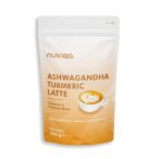 Nutriqa vegán ashwagandha-kurkuma latte koffeinm. 250g