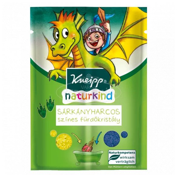 Kneipp Naturkind színes fürdőkristály-sárkányharcos 2x20 40g