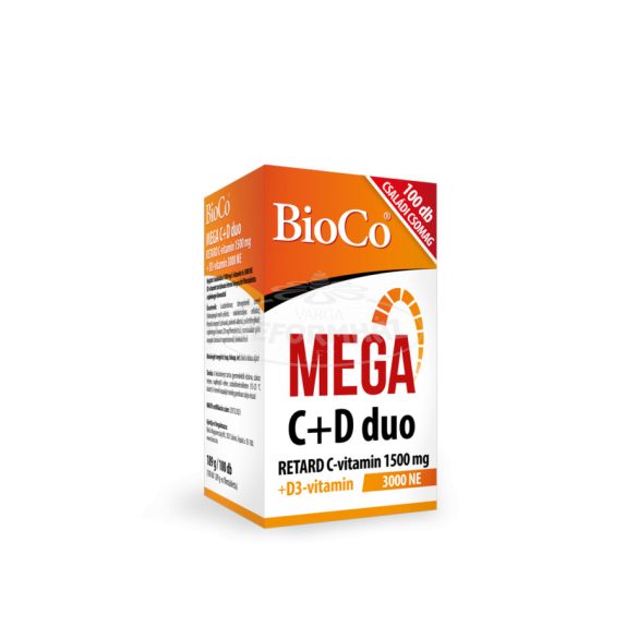 Bioco MEGA C+D duo ret.C-vit.1500mg+D3 3000NE kapszula 100x